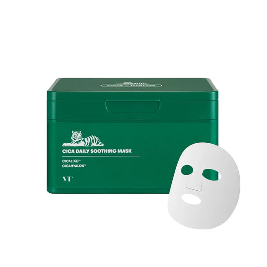 VT Cosmetics Cica Daily Soothing Mask: Máscara Facial Diária para Acalmar a Pele