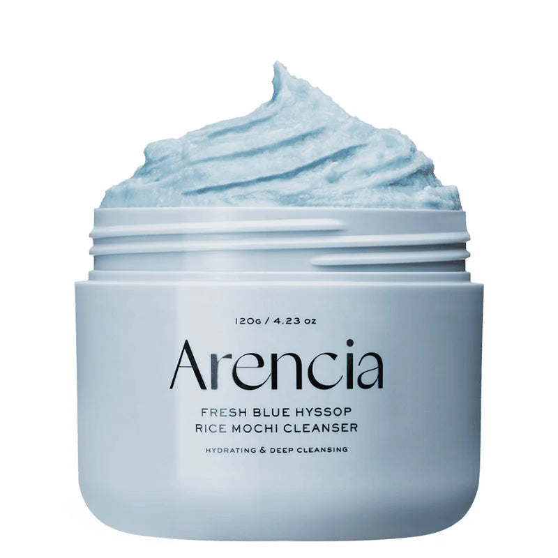 Arencia - Blue Hyssop Mochi Cleanser: Limpeza de Poros e Hidratação