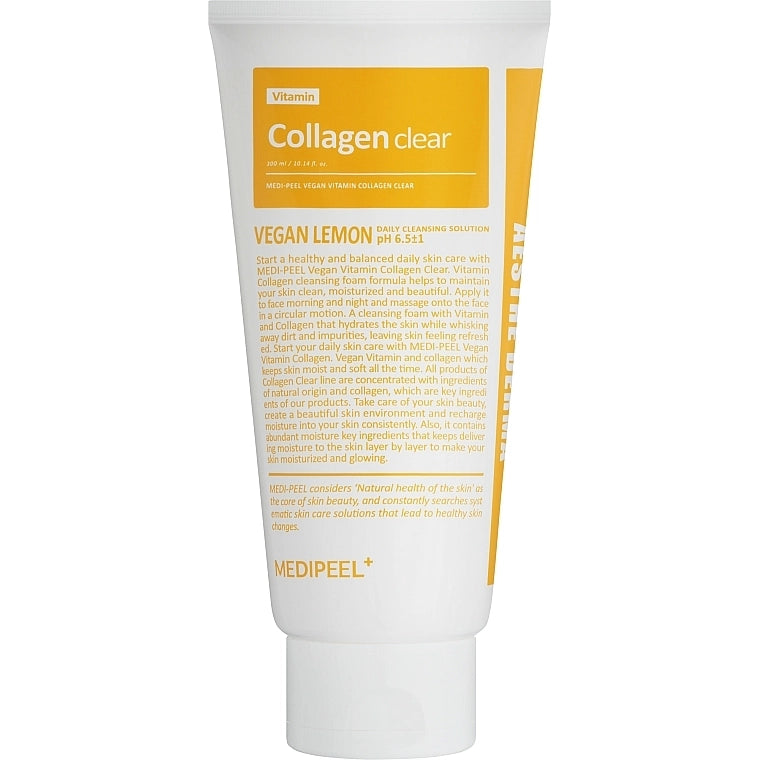 Medi-Peel Vegan Vitamin Collagen Clear: Gel de Limpeza Iluminador de Poros