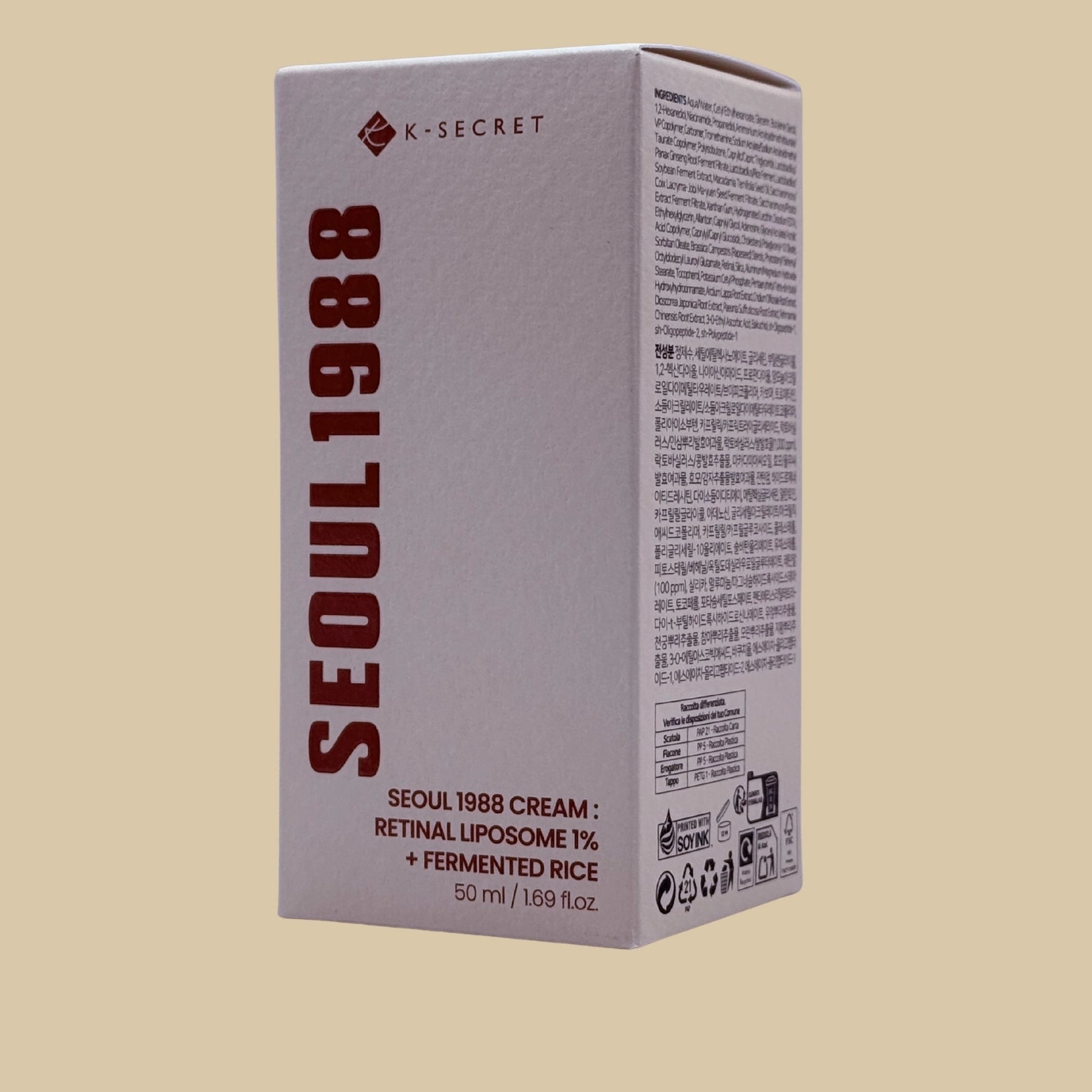 K-SECRET - SEOUL 1988 Cream: Creme Retinal 1% Lipossomal para Rugas, Textura & Arroz Fermentado — imagem 6
