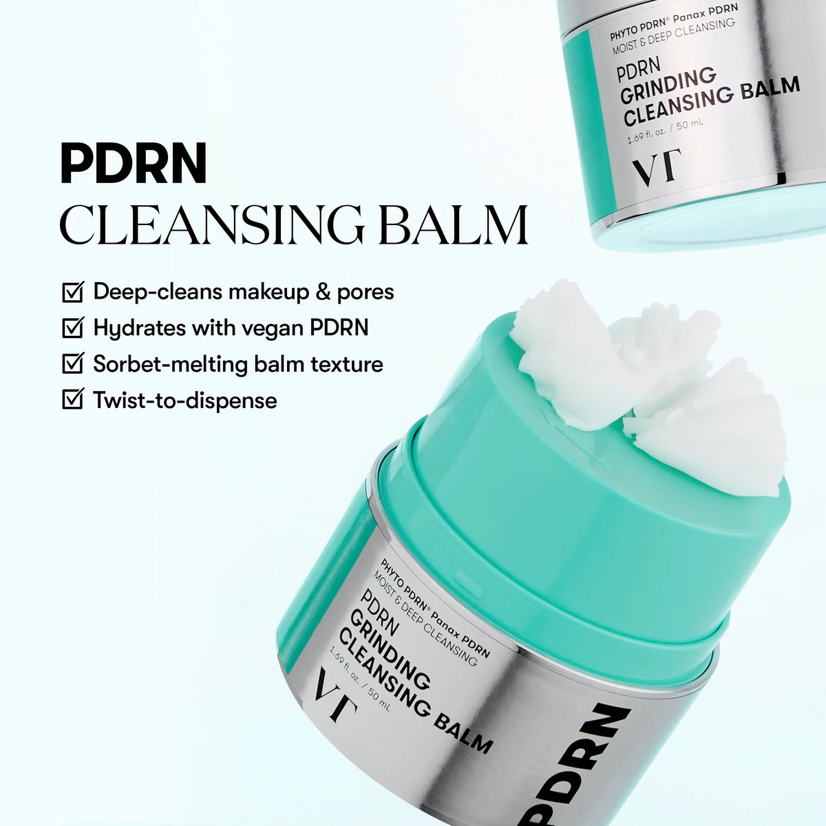 VT COSMETICS PDRN GRINDING CLEANSING BALM 50ml