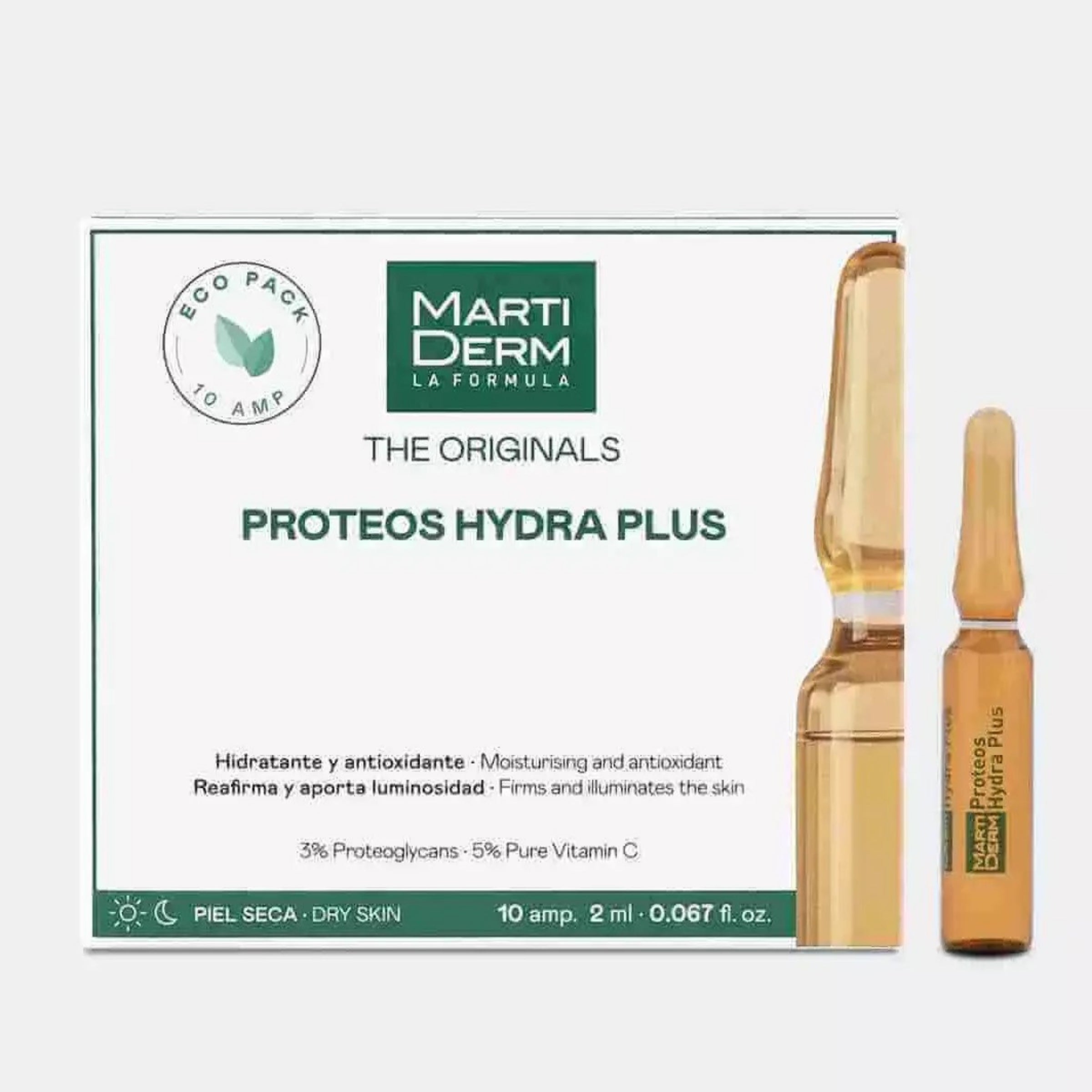 Martiderm Proteos Hydra Plus: Hidratação Profunda e Luminosidade 10x2