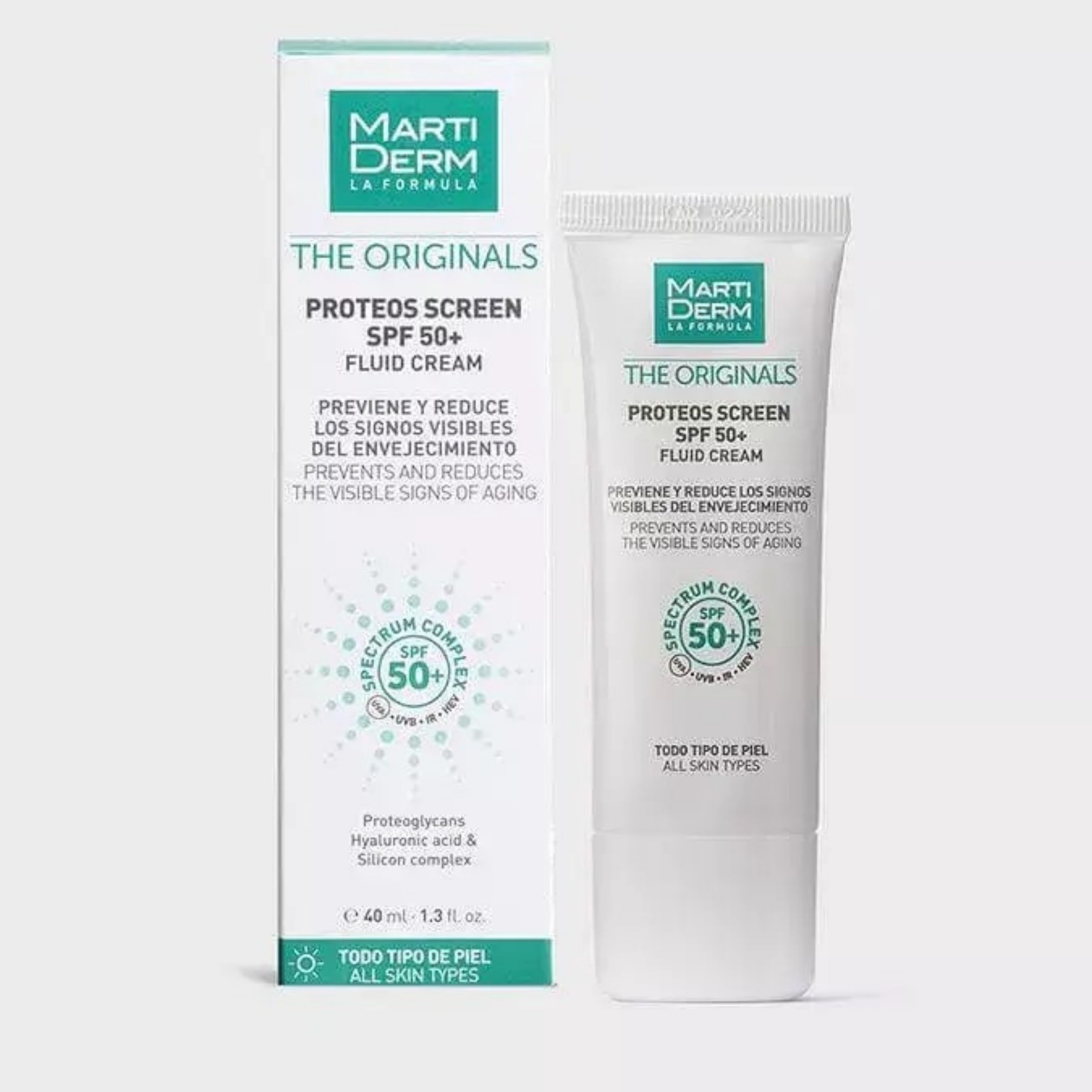 Martiderm Proteos Screen SPF 50+ | Fotoproteção Antienvelhecimento e Firmeza