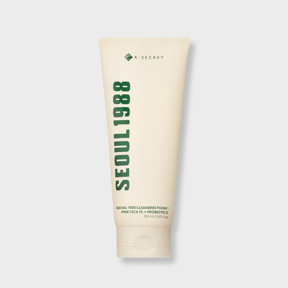 K-SECRET - SEOUL 1988 Cleansing Foam: Espuma de Limpeza Suave para Pele Sensível