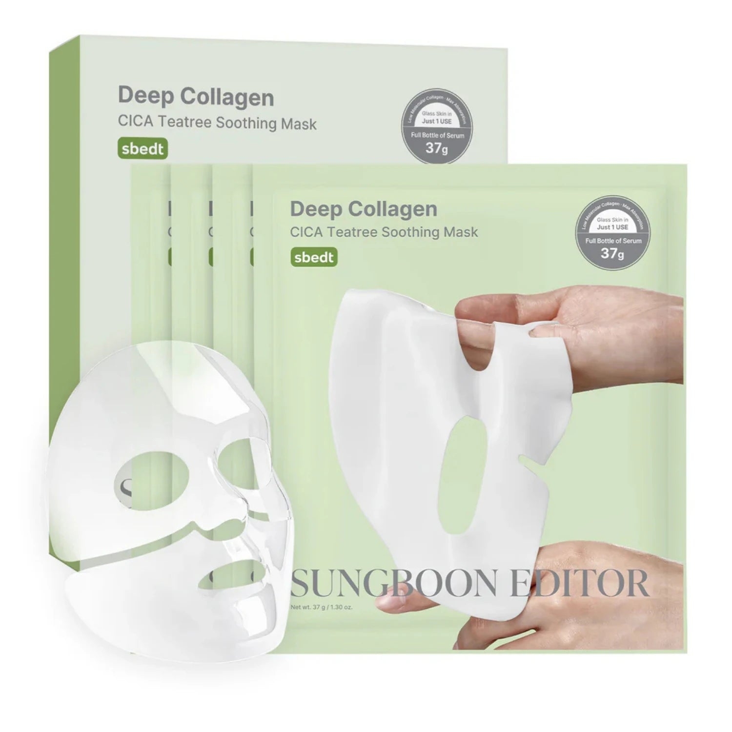 SUNGBOON EDITOR Deep Collagen Cica Teatree Soothing Mask — imagem 3