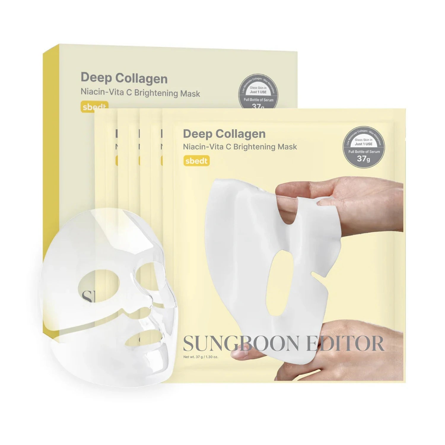 SUNGBOON EDITOR Deep Collagen Niacin Vita C Brightening Mask — imagem 3