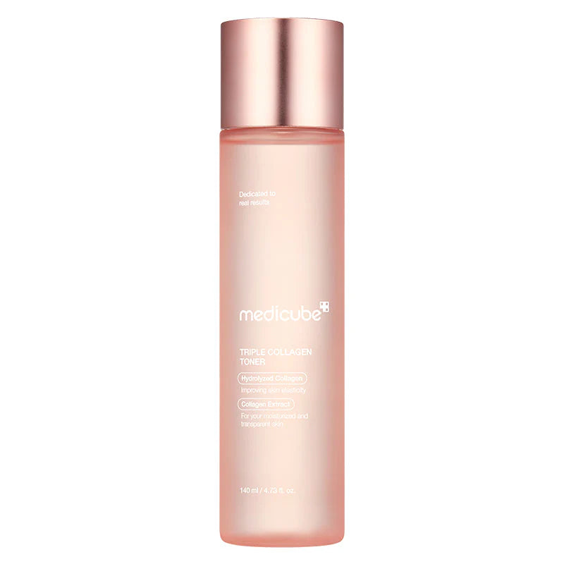 Medicube Renew Triple Collagen Toner 4.0, frasco de tónico facial com colagénio, 140ml