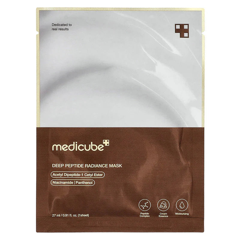 Medicube Deep Peptide Radiance Mask com péptidos, embalagem individual 27ml