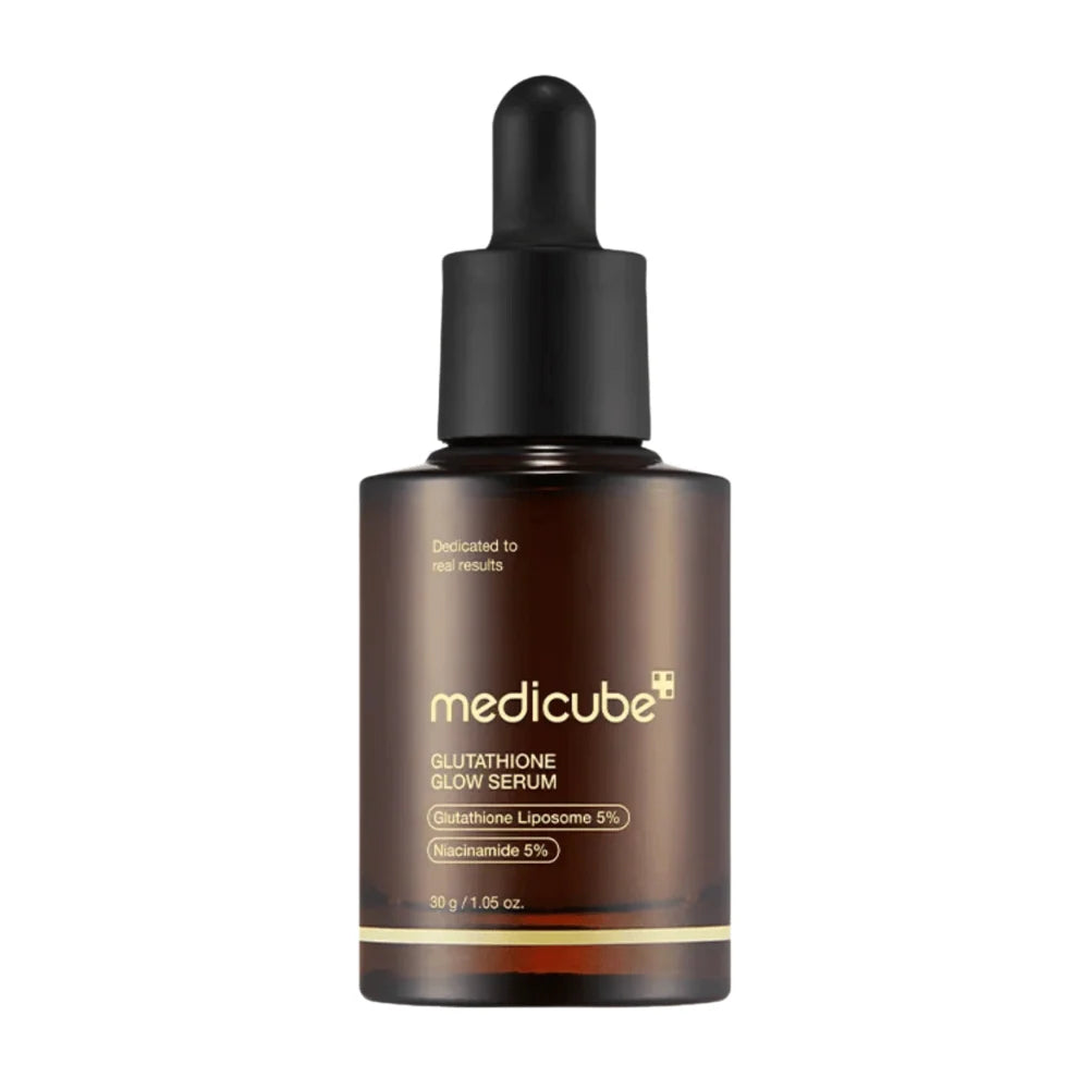 Medicube AGE-R Glutathione Glow Serum, sérum facial com glutationa e niacinamida, frasco âmbar de 30 g