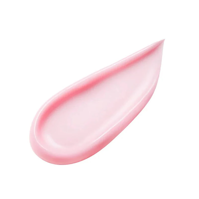 Amostra da textura sedosa cor-de-rosa sobre fundo branco