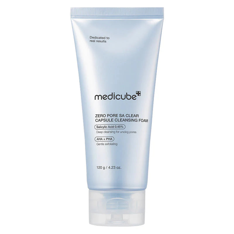 Embalagem do Medicube Zero Pore Capsule Cleansing Foam em fundo branco