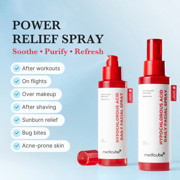 Medicube Hypochlorous Acid Daily Facial Spray 125ml, bruma facial com ácido hipocloroso