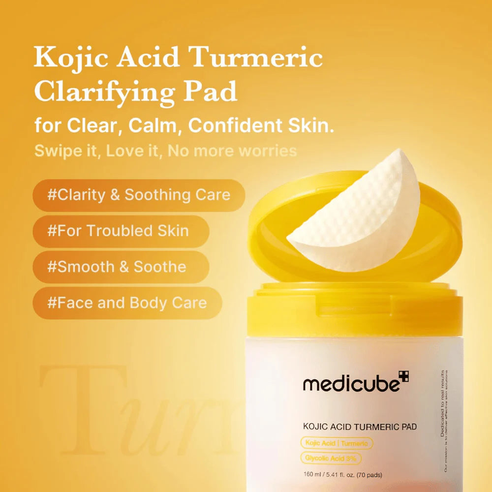 Medicube Kojic Acid Turmeric Pad – Ácido Kójico e Curcuma — imagem 2