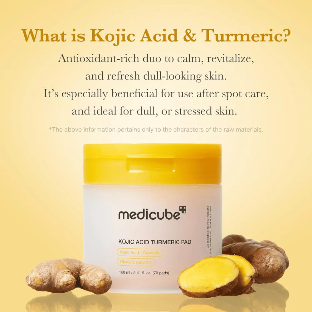 Medicube Kojic Acid Turmeric Pad – Ácido Kójico e Curcuma — imagem 3