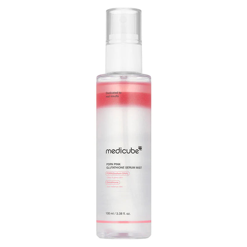 Medicube PDRN Pink Glutathione Serum Mist com PDRN e glutationa, bruma facial 100ml