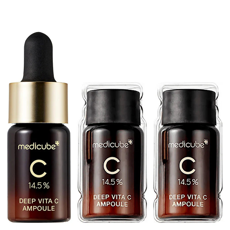 Medicube Deep Vita C Ampoule 2.0 - ampola vitamina C 14,5%, frascos com conta-gotas