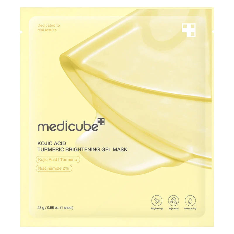 Embalagem individual da máscara Medicube Kojic Acid Turmeric, 28g