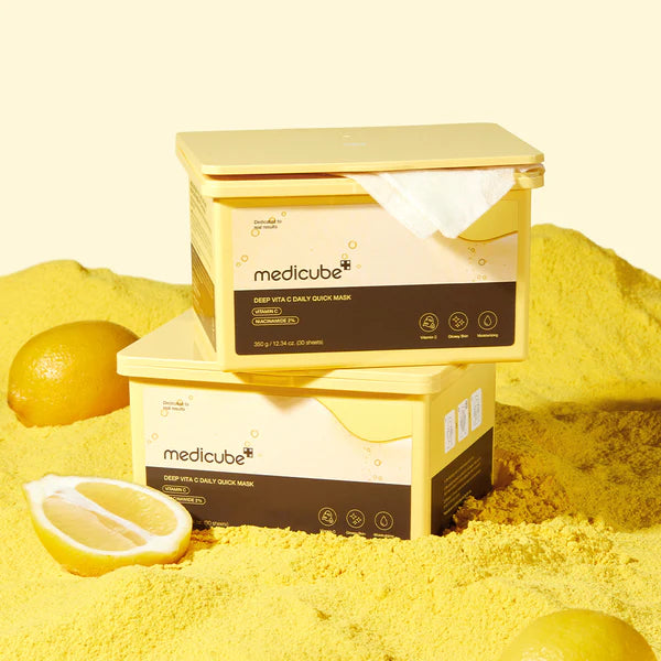 Medicube Deep Vita C Daily Quick Masks — Máscara Iluminadora com Vitaminas — imagem 4