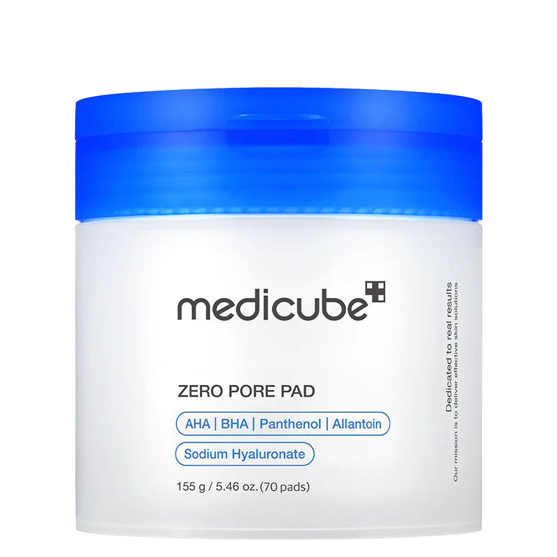 Medicube Zero Pore Pad 2.0 discos tónicos AHA BHA para poros dilatados