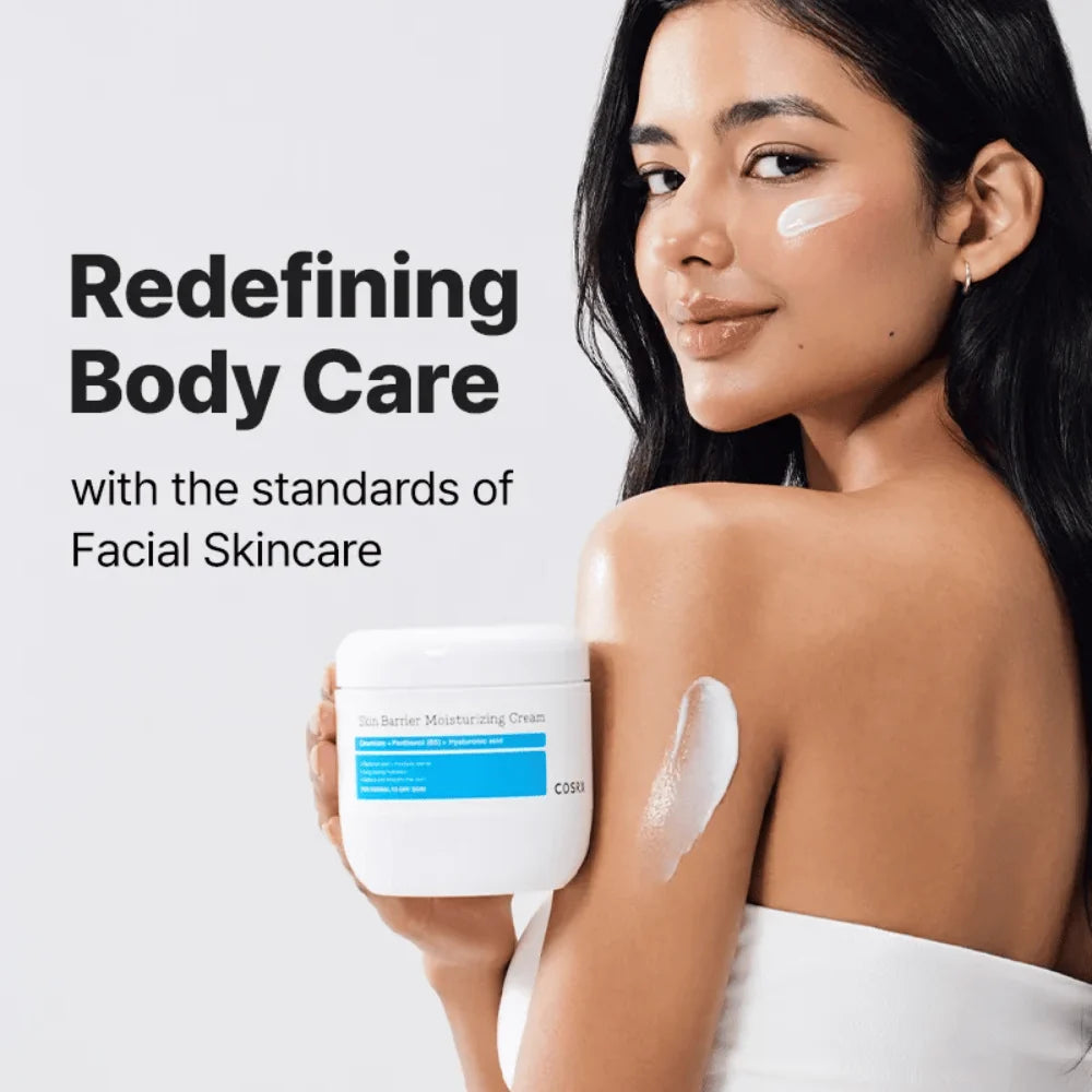COSRX Skin Barrier Moisturizing Body Cream, creme corporal com ceramidas, 450ml