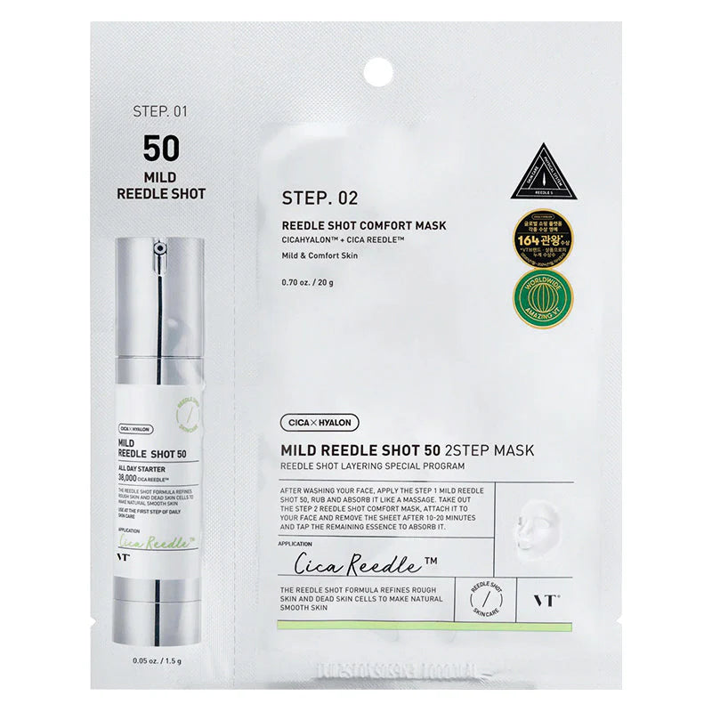 VT Cosmetics Reedle Shot 50: Máscara para Textura da Pele e Renovação