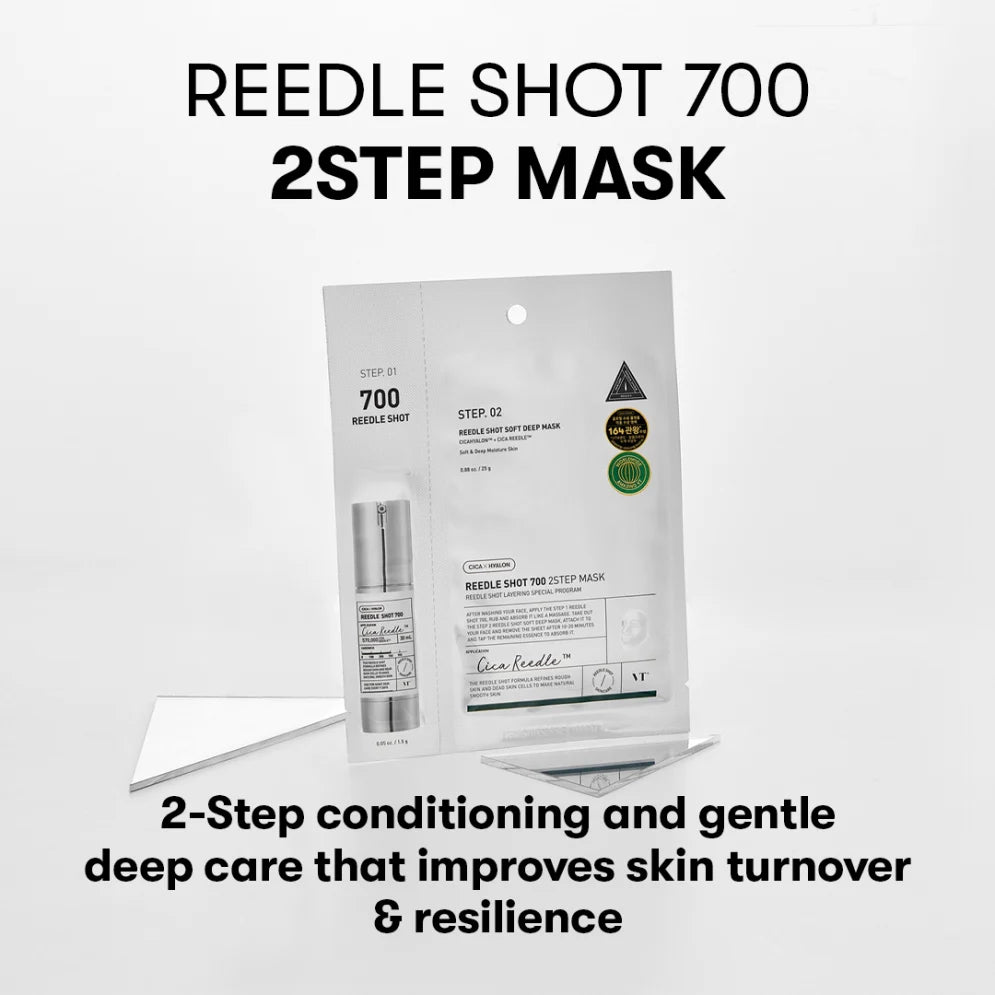 VT Cosmetics Reedle Shot 700 2-Step Mask: Renovação e Poros Definidos — imagem 4