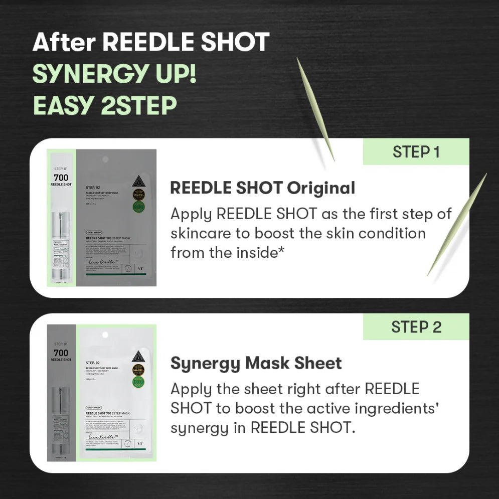 VT Cosmetics Reedle Shot 700 2-Step Mask: Renovação e Poros Definidos — imagem 6