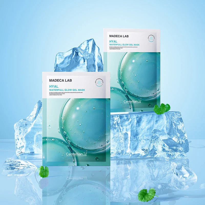 Centellian24 Madeca Lab Hyal Waterfull Glow Gel Mask, máscara em gel com ácido hialurónico