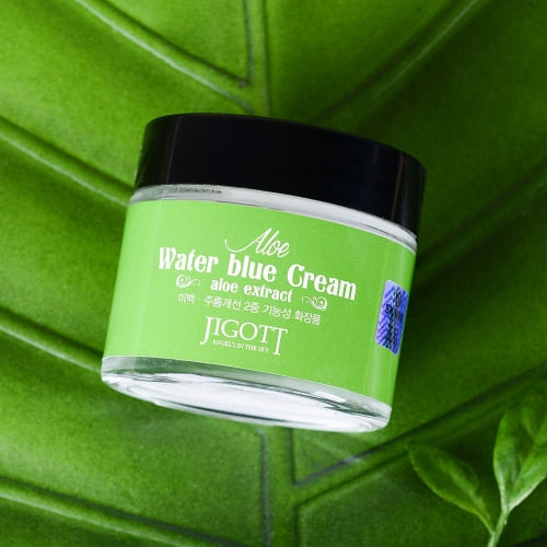 Jigott - Aloe Water Blue Cream: Hidratação Profunda e Ação Calmante — imagem 5