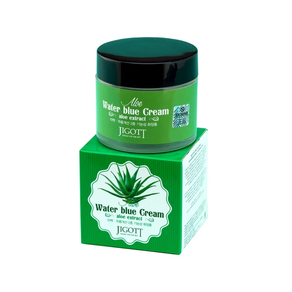 Jigott - Aloe Water Blue Cream: Hidratação Profunda e Ação Calmante — imagem 6