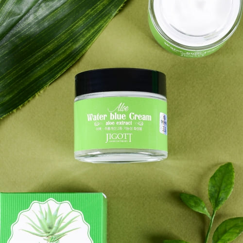 Jigott - Aloe Water Blue Cream: Hidratação Profunda e Ação Calmante — imagem 7