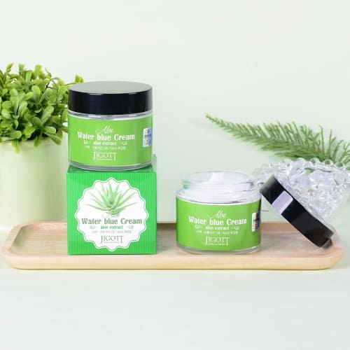 Jigott - Aloe Water Blue Cream: Hidratação Profunda e Ação Calmante — imagem 8