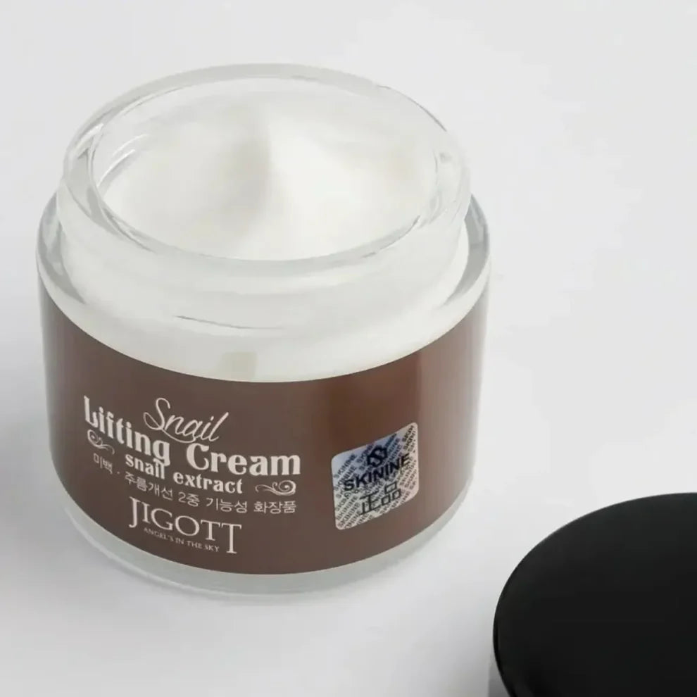 Jigott - Snail Lifting Cream: Mucina de Caracol para Firmeza e Brilho — imagem 4