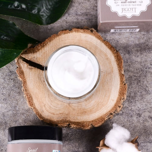 Jigott - Snail Lifting Cream: Mucina de Caracol para Firmeza e Brilho — imagem 8