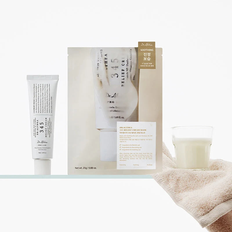 Dr.Althea 345 Relief Cream Mask – máscara facial calmante com centella asiática