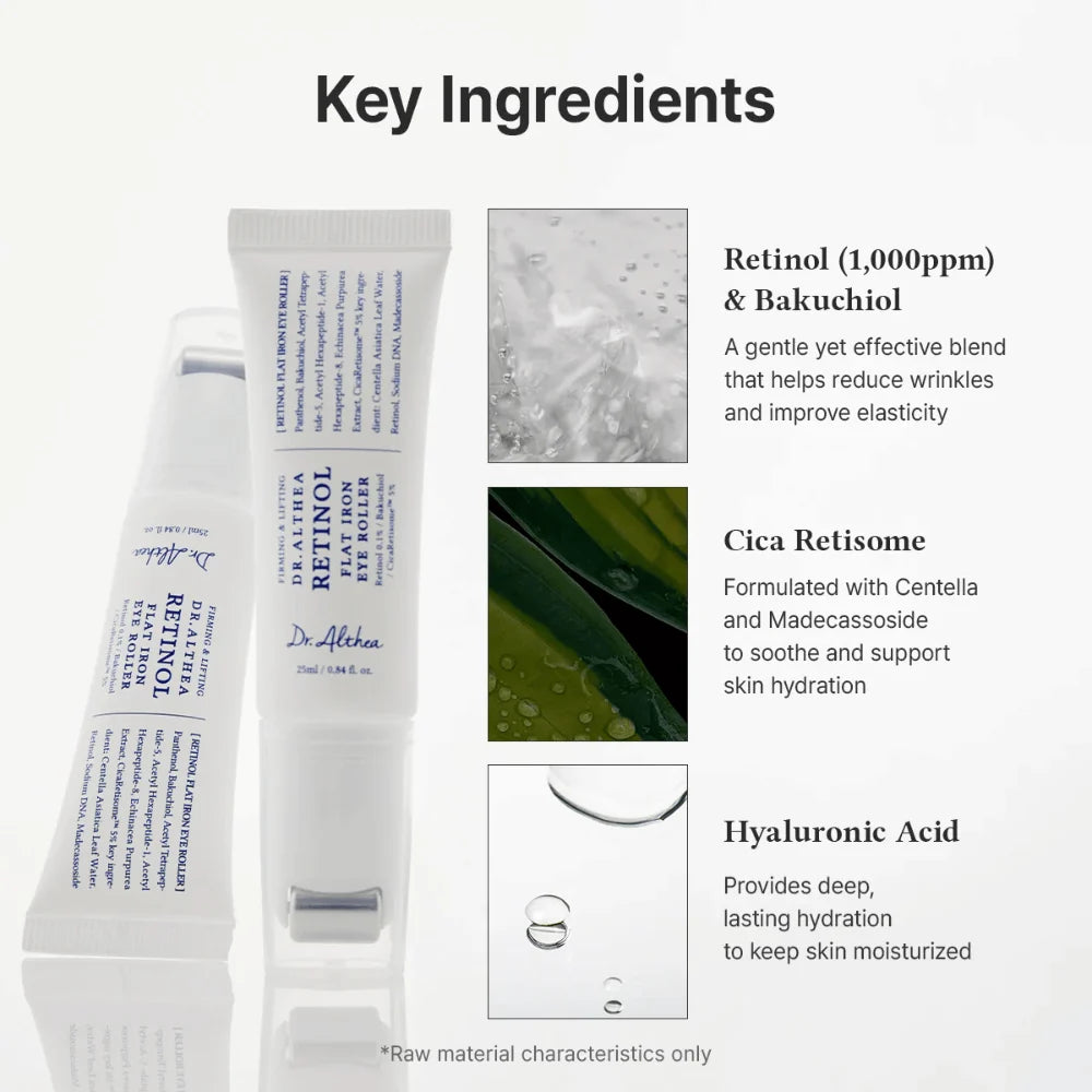 Ingredientes-chave: retinol a 1.000ppm com bakuchiol, Cica Retisome e ácido hialurónico