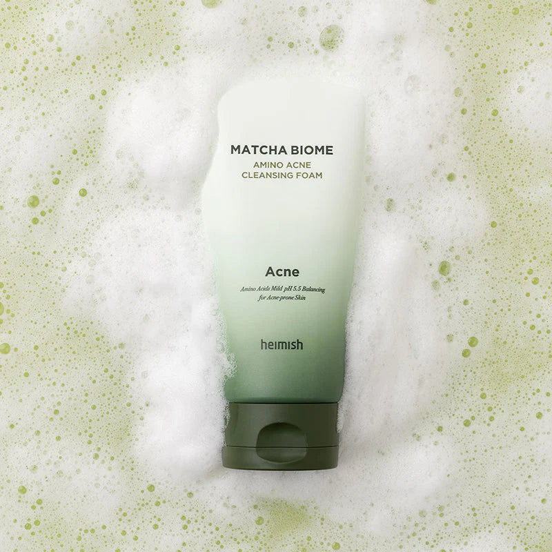 Heimish Matcha Biome Amino Acne Cleansing Foam — Espuma de Limpeza para Acne — imagem 2
