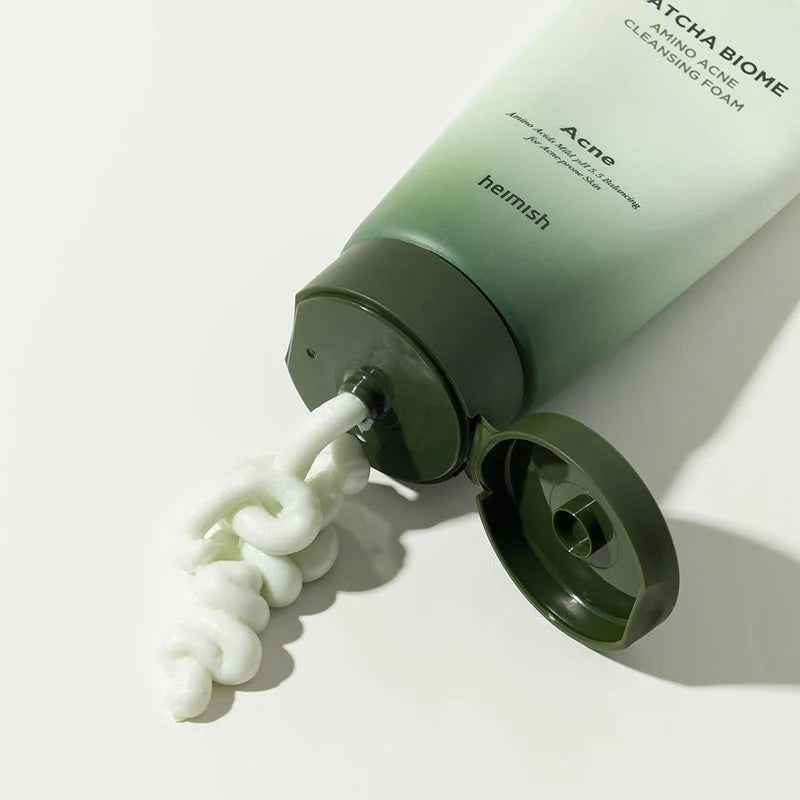 Heimish Matcha Biome Amino Acne Cleansing Foam — Espuma de Limpeza para Acne — imagem 4