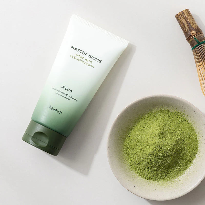 Heimish Matcha Biome Amino Acne Cleansing Foam — Espuma de Limpeza para Acne — imagem 3