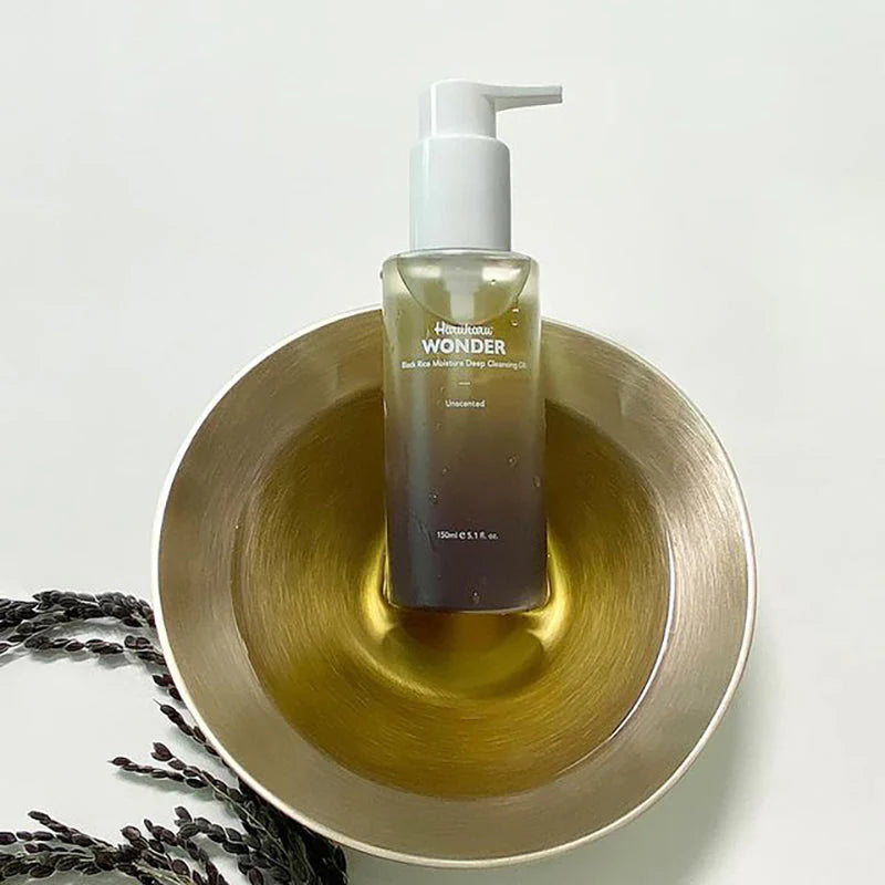 Haruharu wonder Black Rice Moisture Cleansing Oil – Óleo de Limpeza — imagem 5