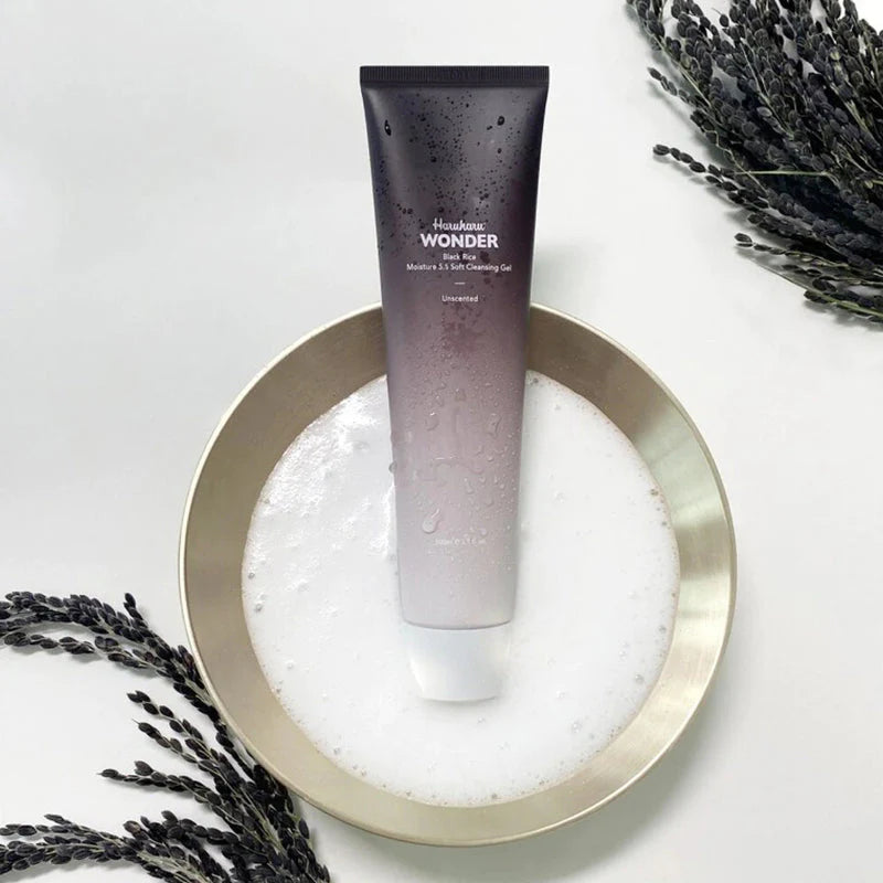 Haruharu wonder Black Rice Moisture 5.5 Soft Cleansing Gel — imagem 5