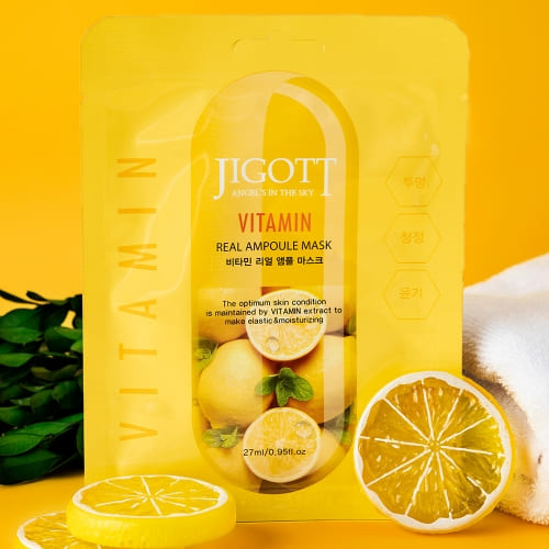 Jigott - Máscara Facial Real Vitamin: Máscara Iluminadora e Revitalizante