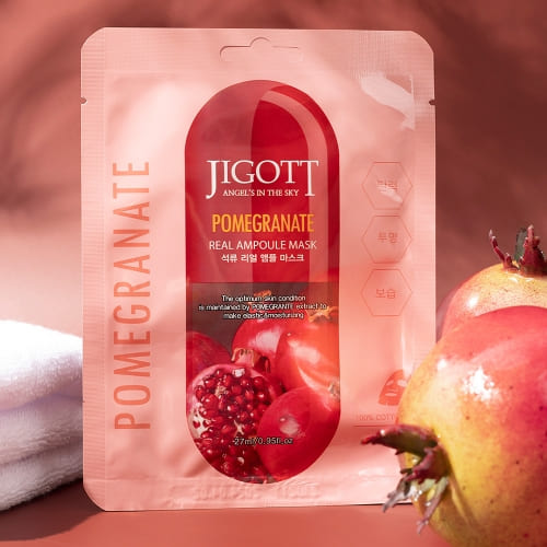 Jigott - Máscara Facial Romã: Hidratação Profunda e Ação Antioxidante