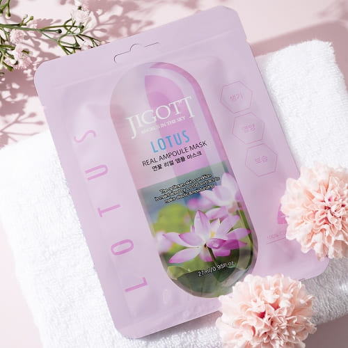 Jigott - Máscara Facial Lotus: Máscara Facial Calmante e Hidratante