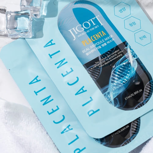 Jigott - Máscara Facial Placenta: Nutrição e Firmeza Anti-Idade