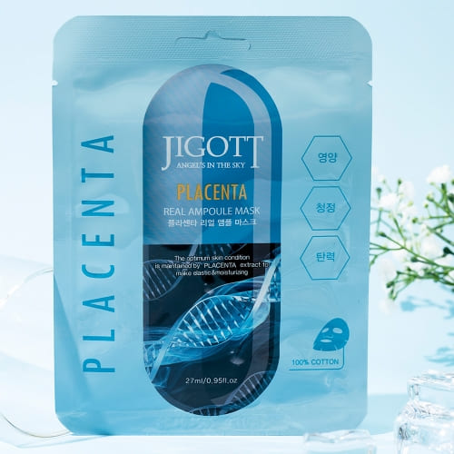 Jigott - Máscara Facial Placenta: Nutrição e Firmeza Anti-Idade