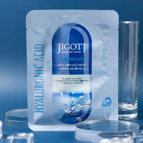 Jigott - Máscara Facial Ácido Hialurónico: Hidratação Profunda