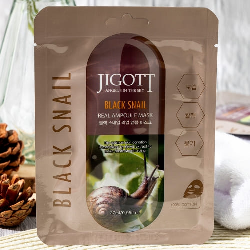 Jigott - Máscara Facial Caracol Preto: Regeneração e Hidratação Facial
