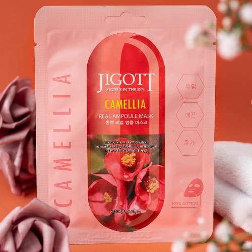 Jigott - Máscara Facial Camélia : Hidratação e Ação Antioxidante