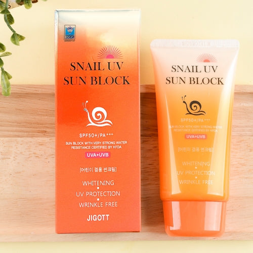 Jigott - Snail Sun Block SPF50+ Protetor Solar Anti-Envelhecimento — imagem 2